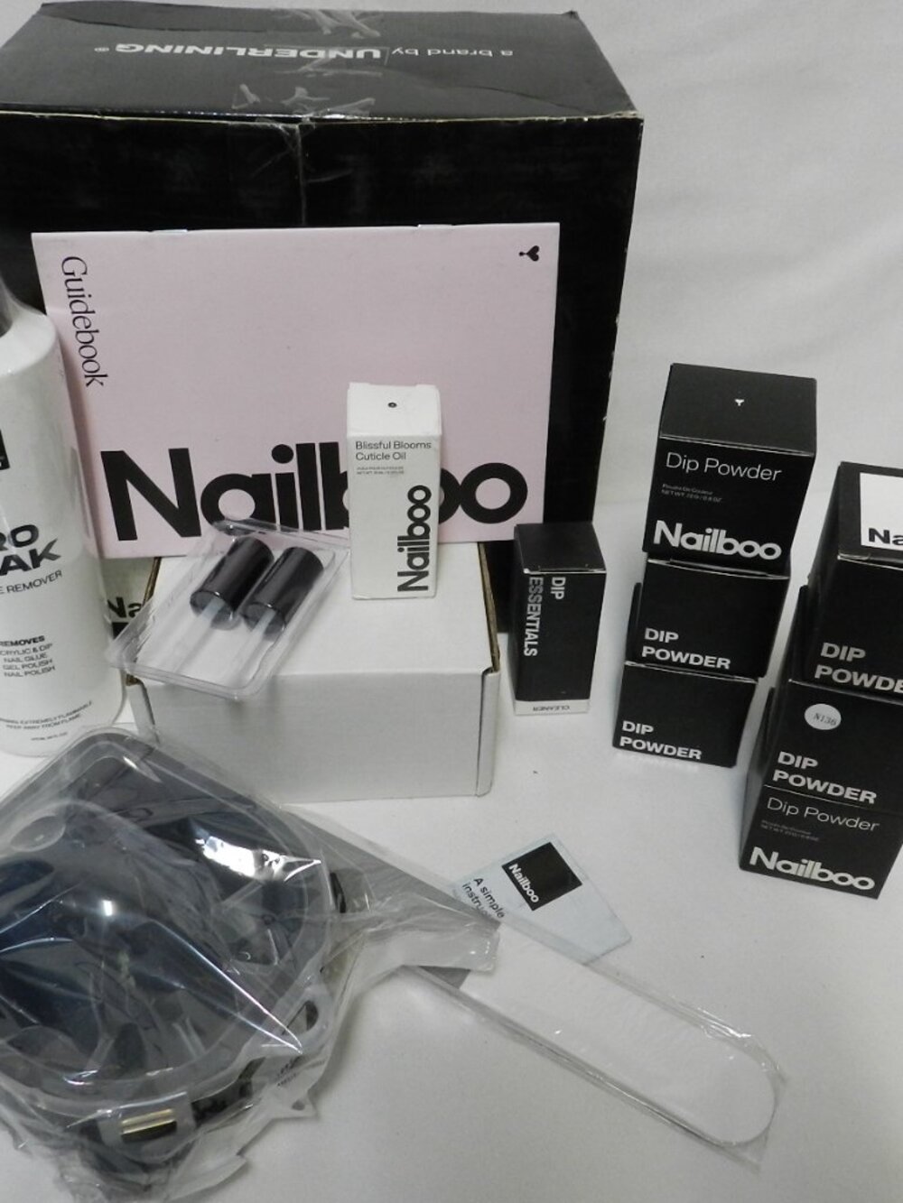 Nailboo Dip Powder Starter Kit Powders Dip Essentials Accessories Bowl NEW NIB